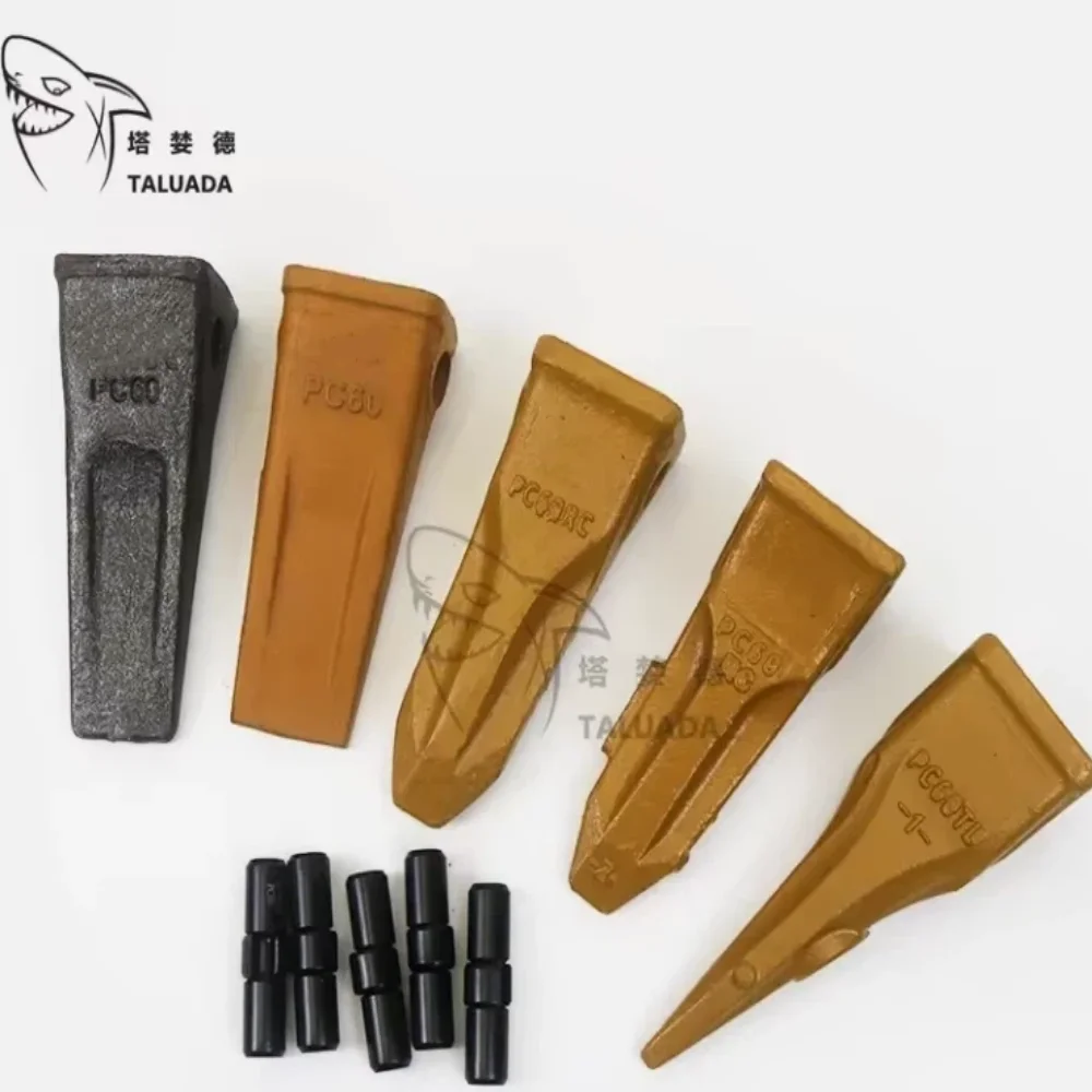 TALUADA PC200 Excavator Parts Flat Sharp Bucket Tooth 205-70-19570RC-B Bucket Teeth 2057019570RCB