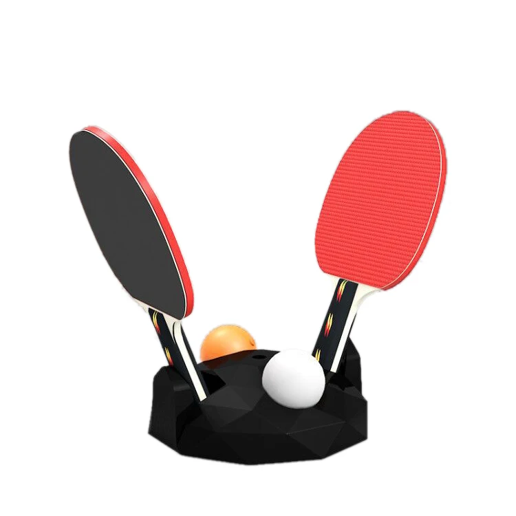 

2021 high quality professional indoor outdoor waterproof table tennis board racket personnalisable, Black/red