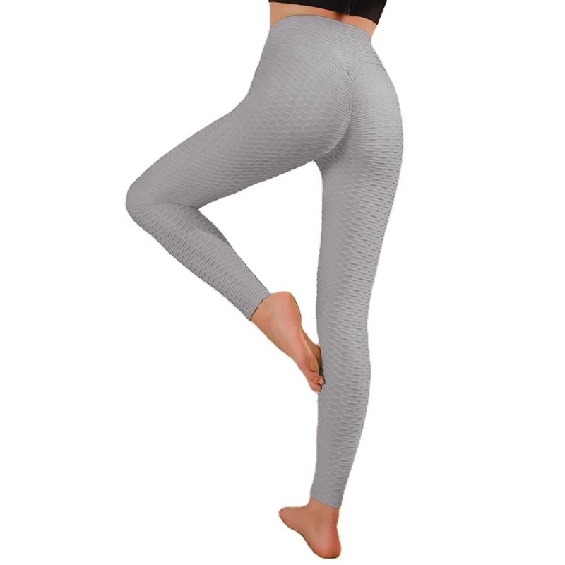 

Women Yoga Push Up Leggings With Pockets High Waist Body holder, Black/yellow/grey