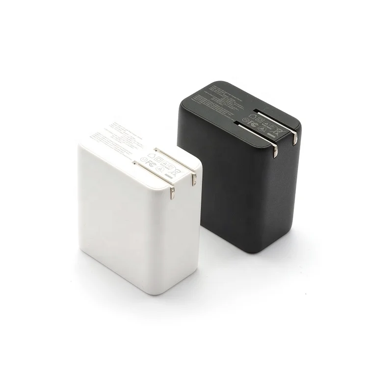 

65W PD Fast Charge Mobile Phone Charger Gallium Nitride PD3.0 Charger USB Dual Port, White, black