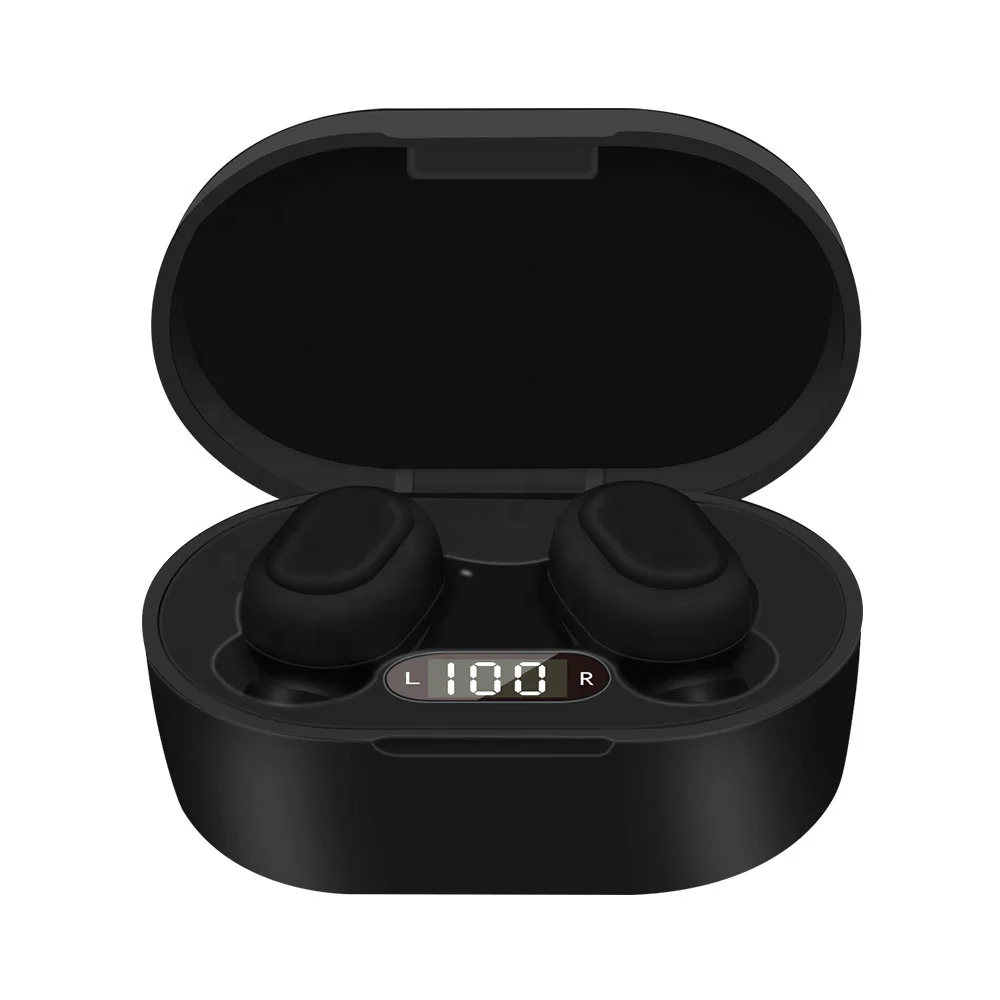 

Hot selling 2021 wireless headphones earphone with power LCD Display Automatic Paring Earbuds Wireless gaming headset for apple