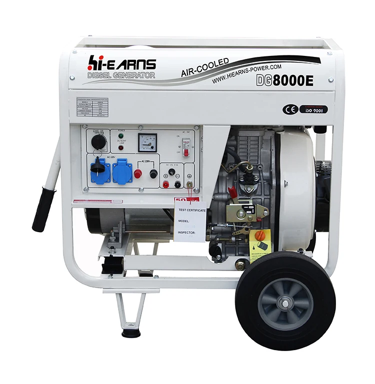 
Low price 7KW electric start diesel generator 