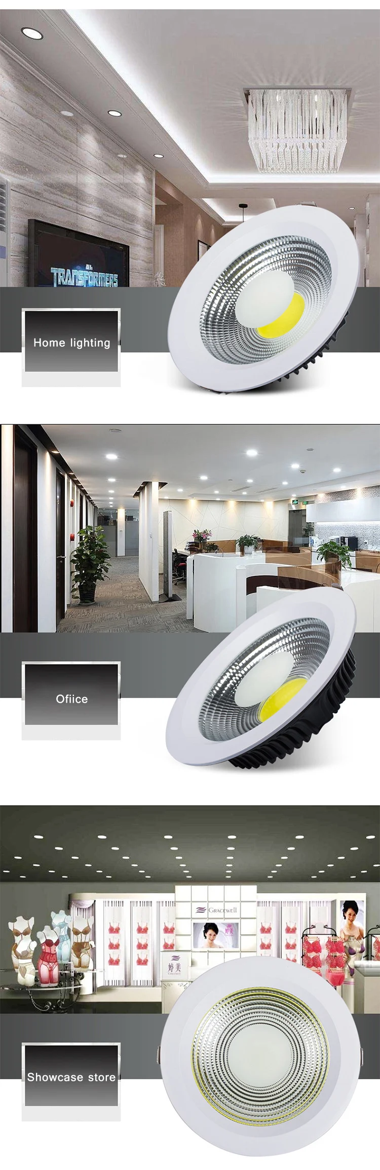 China Zhongshan Recessed Celling Led down light 7w with Best Price