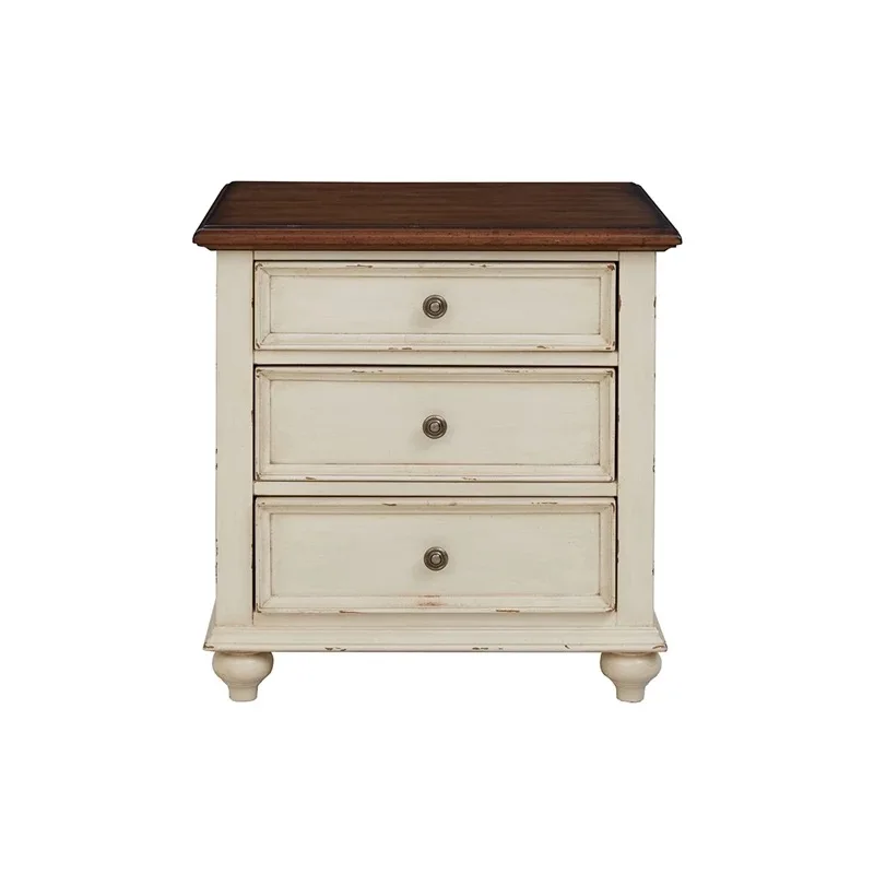 
american style antique art deco bedroom cheap walnut 3 drawer wood attached east elm brown nightstand 