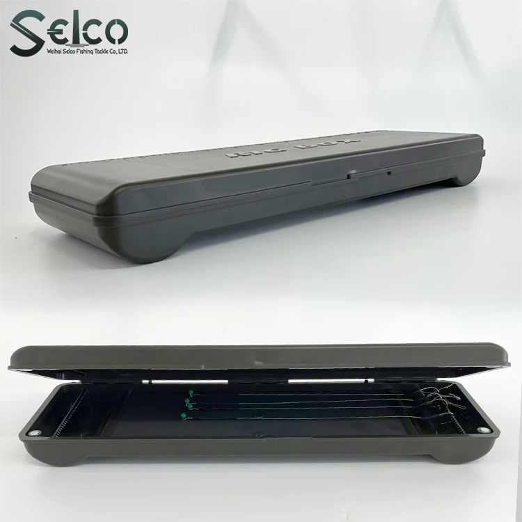 Selco New Arrival 30cm Waterproof Stiff Hair Rig Board 20PCS Pins Rig Hook Lake River Stream Ocean Boat Fishing Tackle Boxes