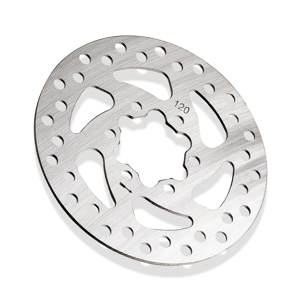 

120mm Silver Stainless Steel Ultralight Hollow Heat Dissipation Bicycle Brake Disc Bicycle Rotor For Road bike E bike Scooter
