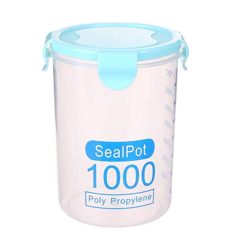 

New Household transparent plastic storage cans kitchen sealed box food storage cans multi-specification storage cans