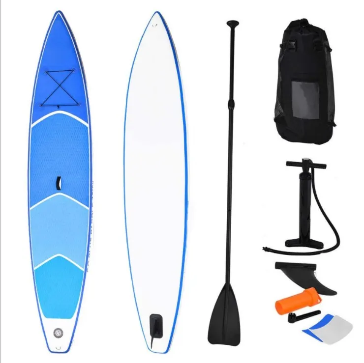 

inflatable surfboard swimming board water standing skateboard manufacturer customized PVC water ski, Customized color