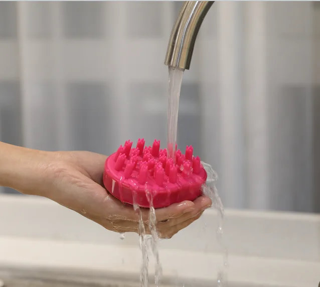 

silicone bath brush hair care Scalp silicone comb