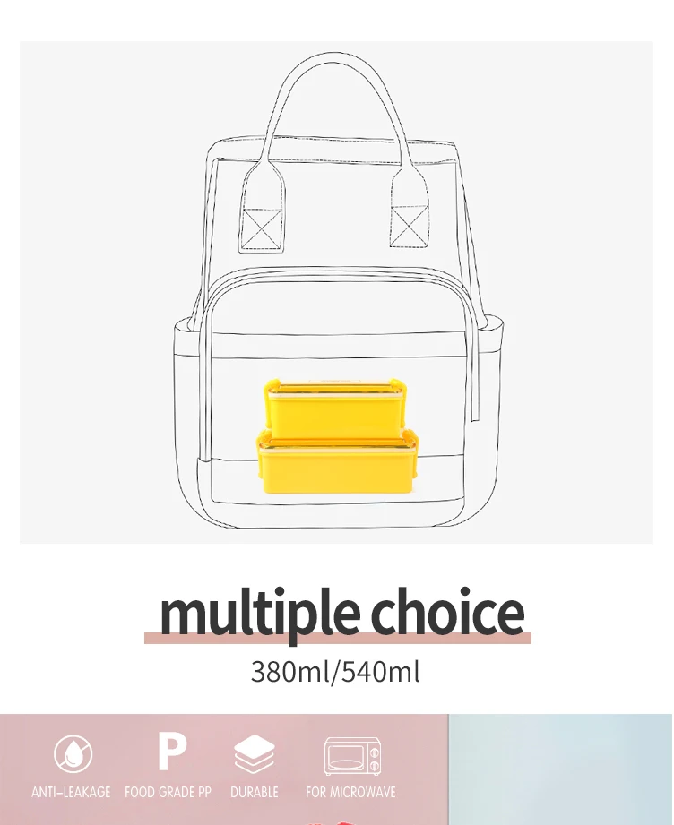 Wholesale School Office Take Away Airtight Leakproof Microwave Plastic Bento Children Lunch Box