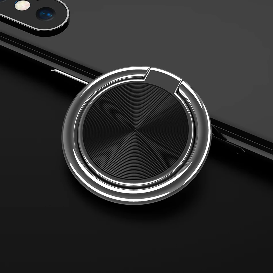 

1 Sample OK FLOVEME stainless steel round iron finger ring holder finger ring mobile phone holders