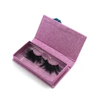 

Wholesale bulk handmade 3D faux mink lashes 25mm eyelashes with eyelash case