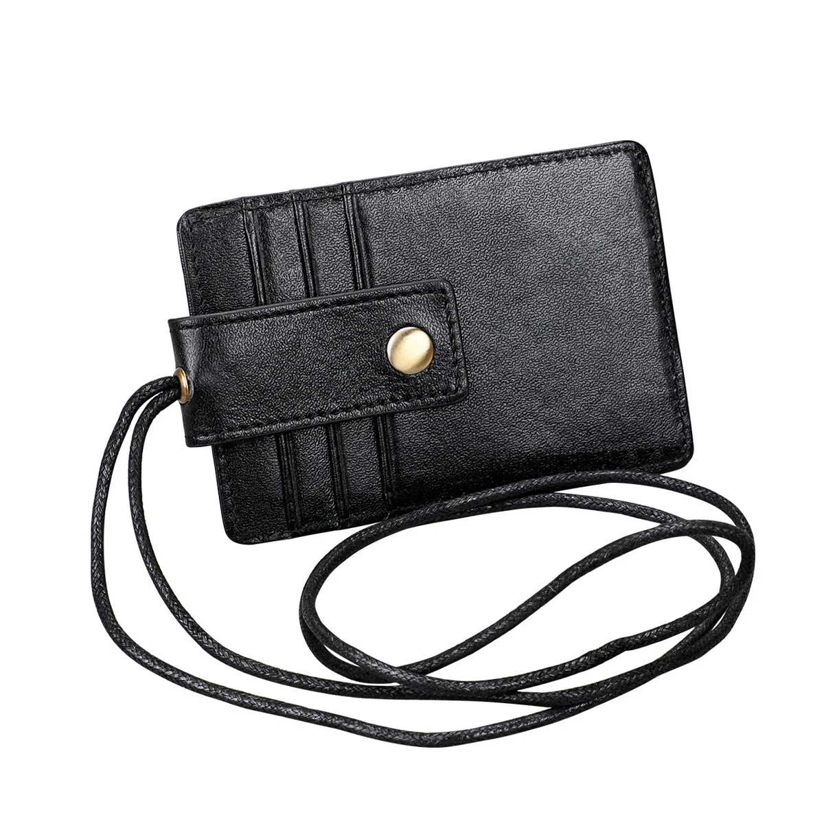 

Hot Selling Handmade Full Grain Leather Up Credit Bank Double Card Holder, Customized
