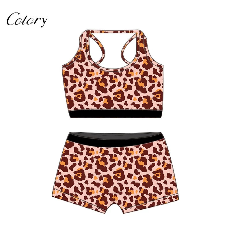 

Colory Plus Size 2 Piece Short Set Women Colorful Shorts, Picture shows
