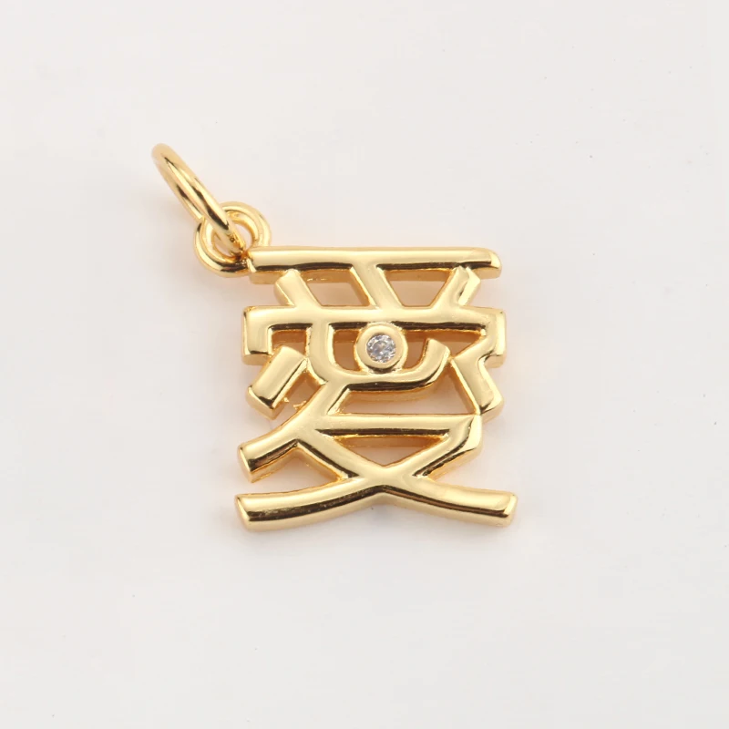 

Chinese characters charms toefel earring findings jewelry making supplies