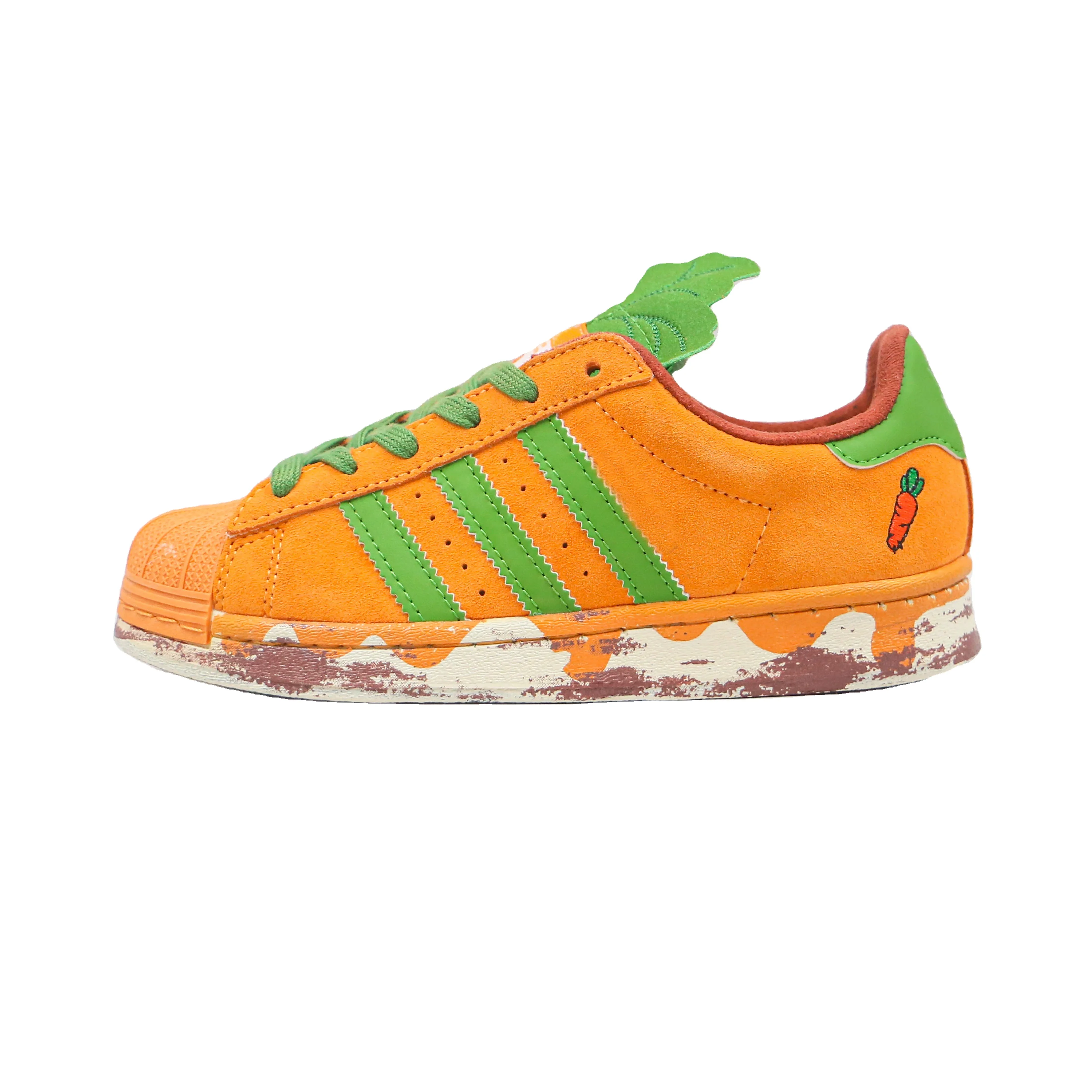 

Retro shell head carrot orange green melting sadness men's and women's board shoes casual shoes sports shoes, Picture