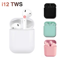 

Hot selling feel touch i12 TWS V5.0 stereo wireless bluetooth earbuds inpods 12 earphone i12 headphone with charging case
