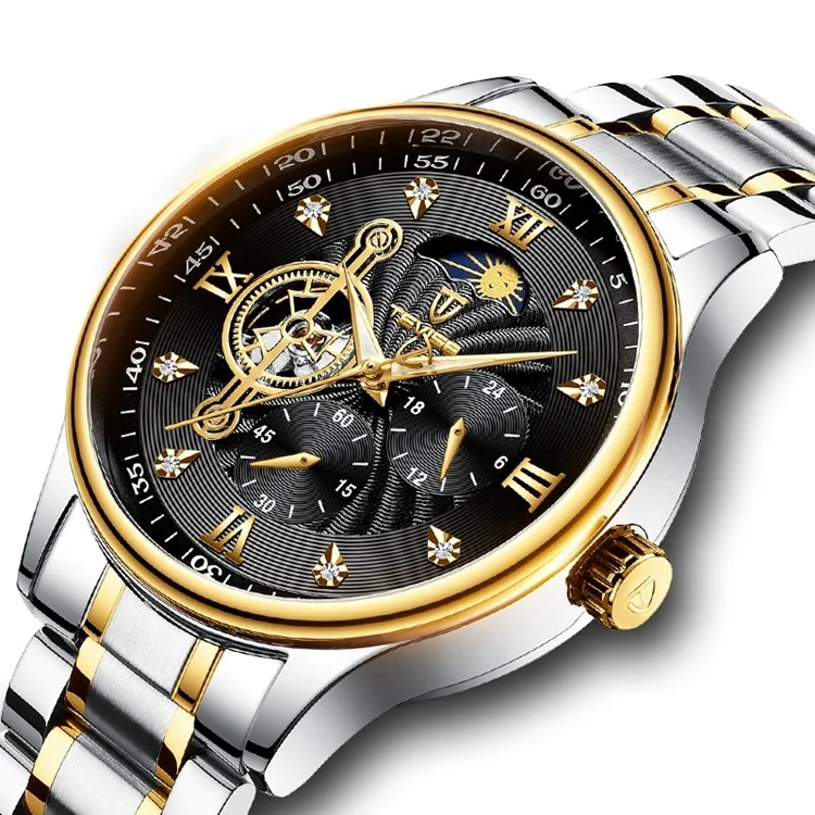 

Tevise 820 fashion moonphase mens automatic mechanical watch, 2 colors