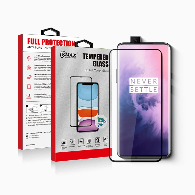 

High quality 2.5D edge full coverage tempered glass screen protector For OnePlus 7 Pro