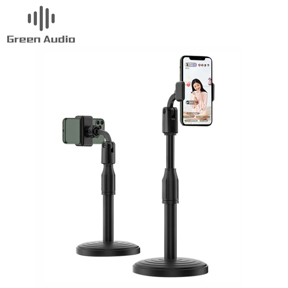 

GAZ-28S Selfie Ring Light with Cell Phone Holder Stand for Live Stream Makeup Clip Lazy Bracket for Mobile Phone, Black