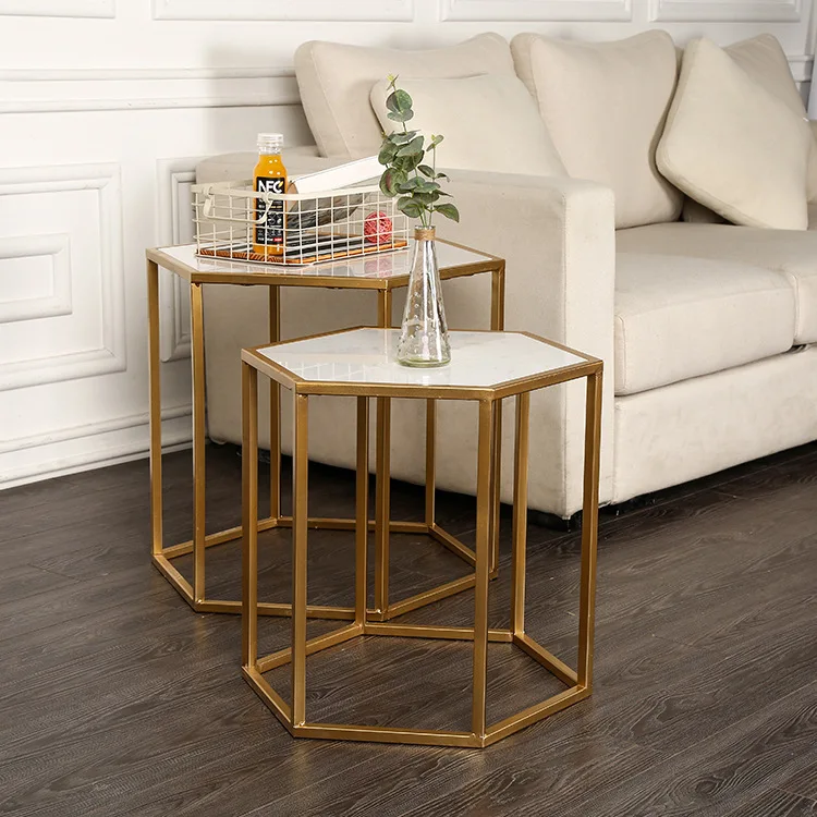 Creative Metal Geometric Home Decor Designer Tea Coffee Table 