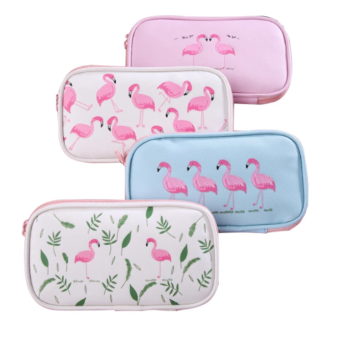 Wholesale Printing Pu Smiggle Waterproof Flamingo Pencil Case With ...