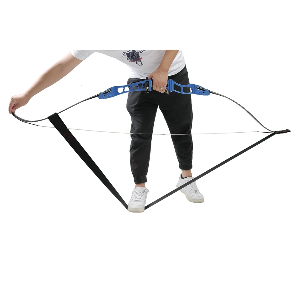 

China Factory Price Wholesale Polyester Webbing Archery Recurve Bow Stringer For Shooting In Stock, Black