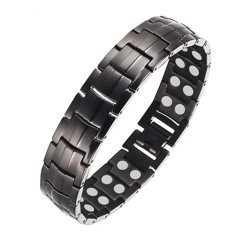 

Hot selling stainless steel health bracelet fashion men's turtle back pattern magnet jewelry