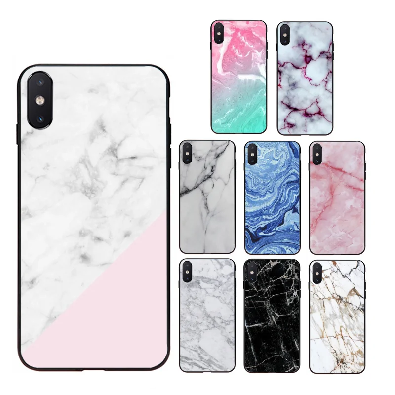 2019 best selling abstract marble style TPU phone case for iphone