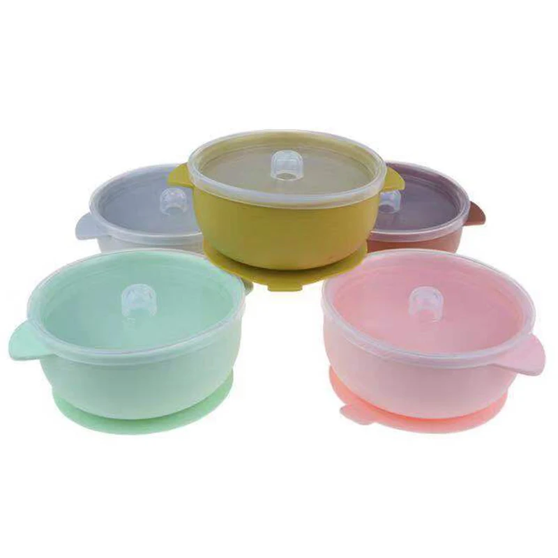 Baby Dishes Cute Cartoon Plate Creative Children Bamboo Fiber Noodle Dish Children Fruit Salad Soup Bowl For Feeding Utensils