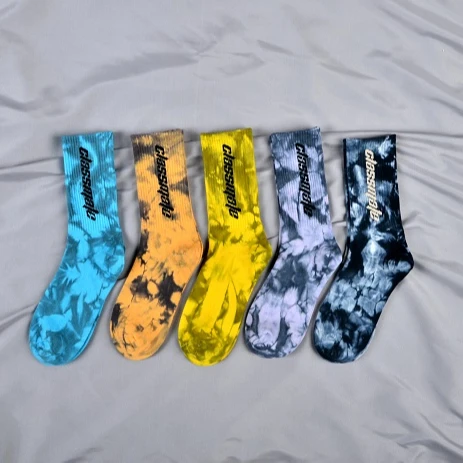 

REMOULD Trending Hot Products Men Fashionable 100% Cotton Knitted Custom Print Ankle Tie Dye Socks, Custom color