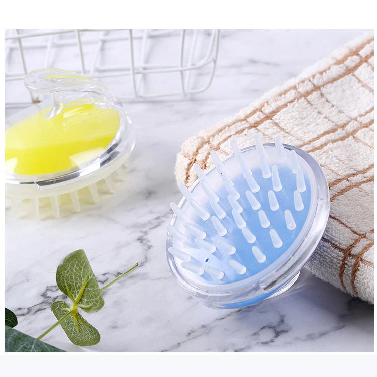 

Amazon Hot selling Hair Brush Manual Silicone Hair Scalp Massager Shampoo Brush For Hair Growth, Pink,blue,purple,yellow