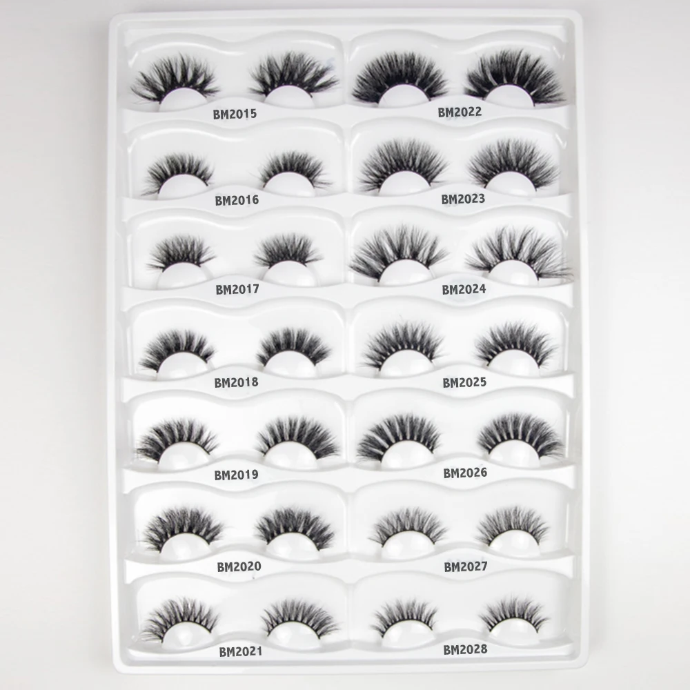 

Wholesale strip lashes mink eyelashes private label, Natural black