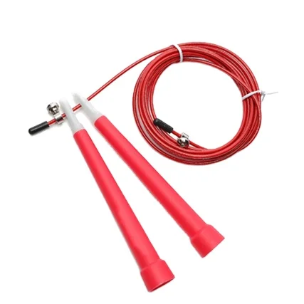 

Factory Manufacture Custom Logo Plastic Handle Light Heavy Jumping RopeSkipping Workout and Speed Skip Training Rope, Red/blue/green/orange