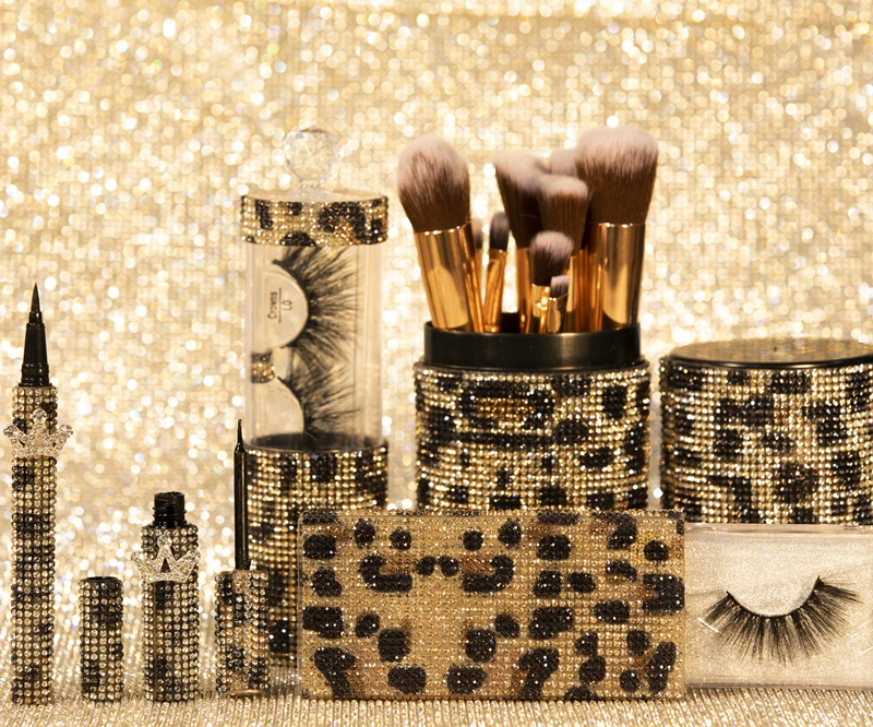 

Leopard Lash Package Eye Lash Boxes Set Eyelash Glue Private Label Oem Mink Eyelashes And Packging