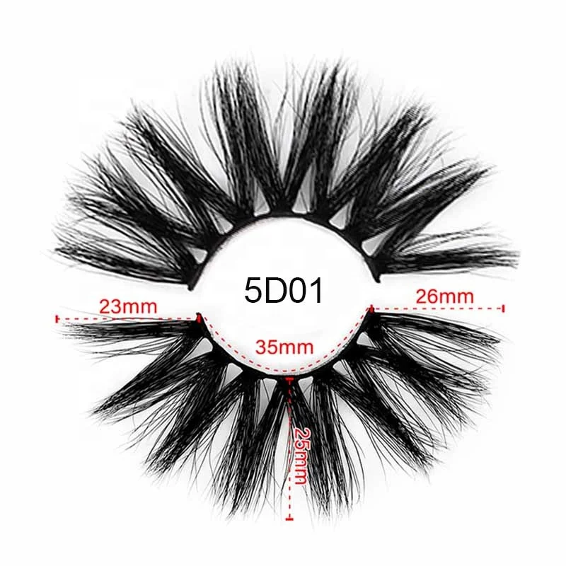 

Wholesale 5D01 Mink False Eyelash 5D 25mm Mink False Lashes 100% Real Mink Fur False Eyelashes, Cruelty free eyelashes natural black