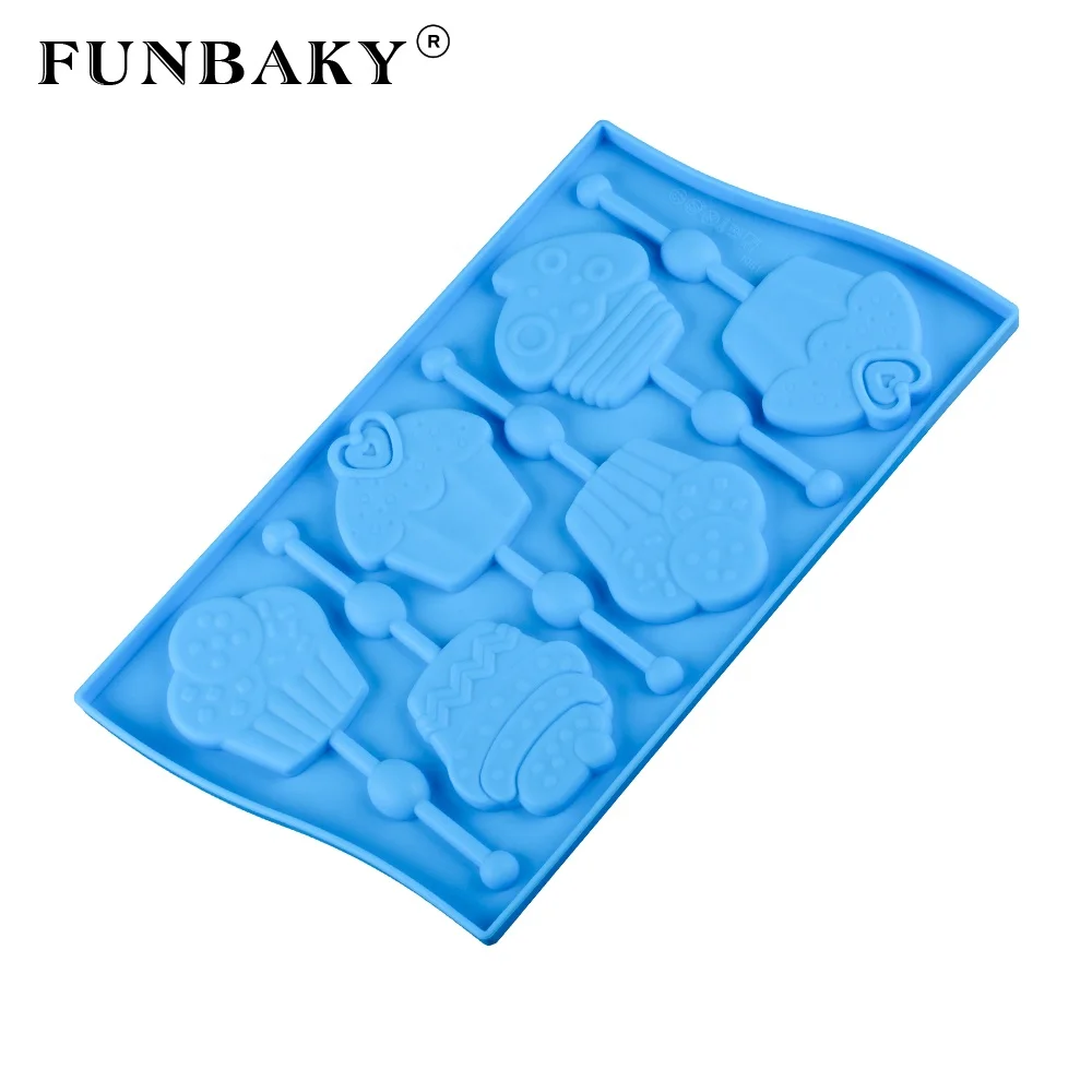 

FUNBAKY JSC1961 Candy silicone mold hard candy making tool 3 D round dessert shape lollipop mold cake decorating tools chocolate, Customized color