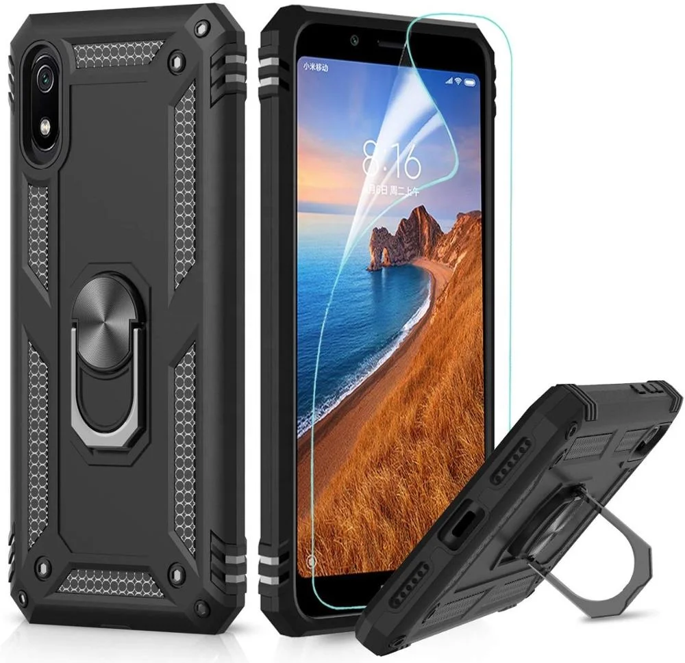 

LeYi cool military grade ring phone case For Xiaomi 10T Pro 5G Note 9 Redmi 7A Case