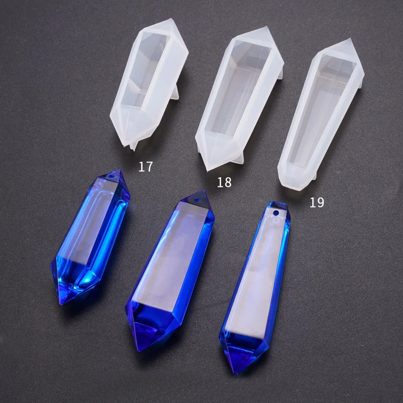 

New Design Crystal Pendant Silicone Epoxy Resin Mold For Jewelry, Customized colors