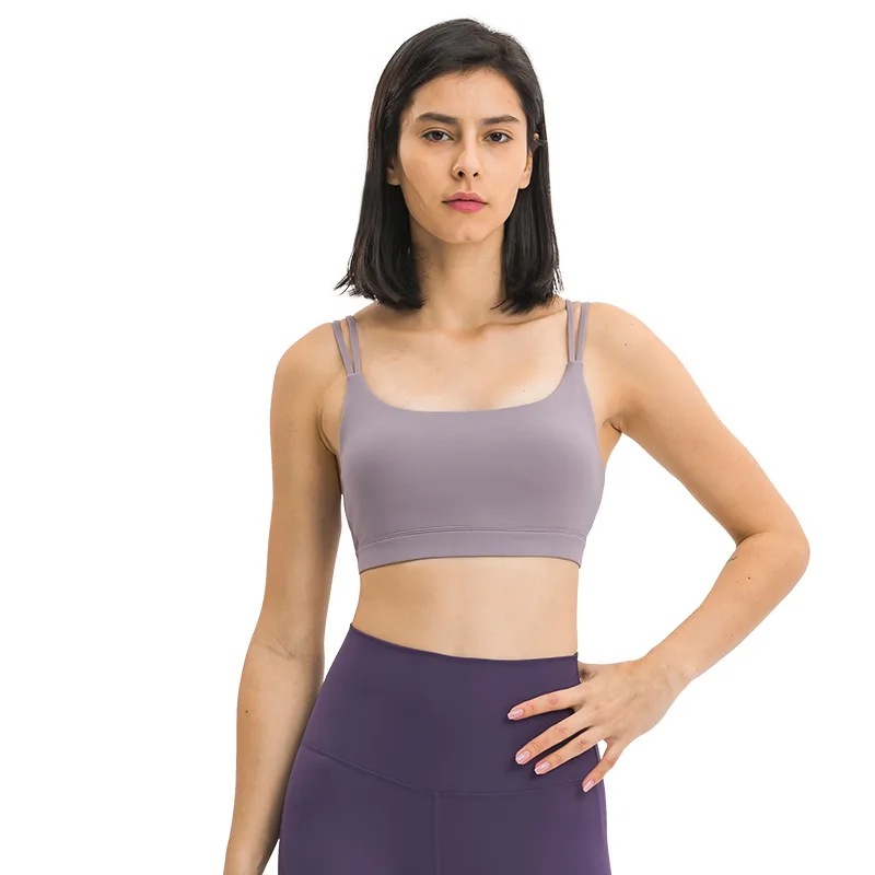 

Wholesale Ladies Sportswear Custom Yoga Tops Gym Fitness Sexy Cropped Tank Tops Women tube top, 4 color