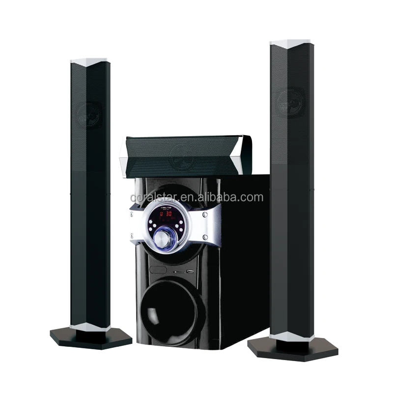 

Hottest Sound Speaker Subwoofer 3.1 Home Theatre System Big Bass TV Soundbar Bar, Black