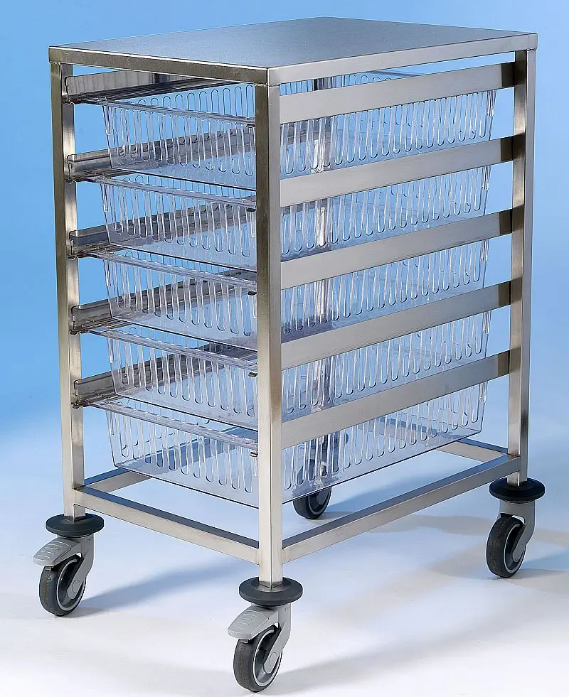 Manufacturer Htm 71 Plastic Tray With Dividers For Medical Trolley