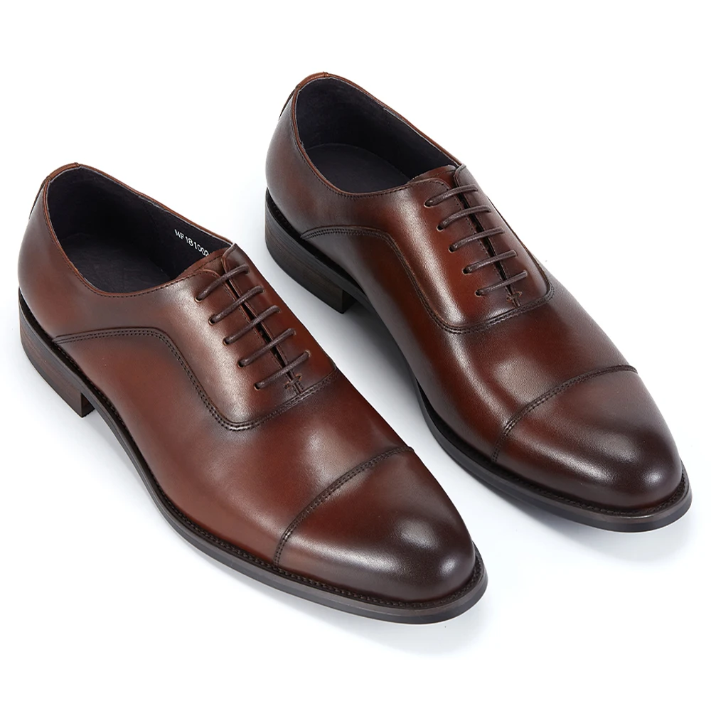 

Cheap Italian Men Formal Dress Shoes Brand Men Genuine Leather Shoes Men Classic Business Gentleman Plus Big Size EUR 38-46