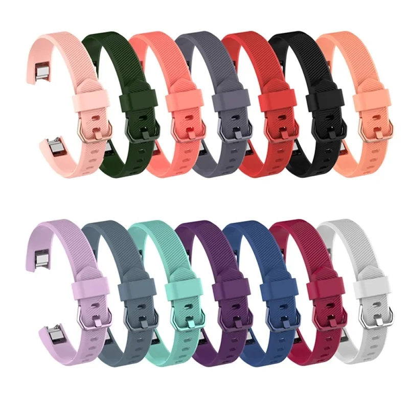 

High Quality Adjustable Wristband Strap Bracelet Watch Replacement Accessories for Fitbit Alta HR Silicone Band, 25 colors