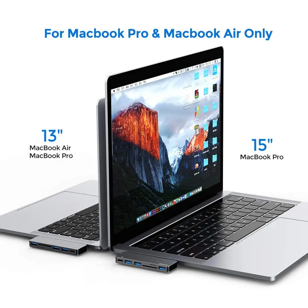 
Raycue 6 in 1 USB HUB for Macbook Air/Pro 