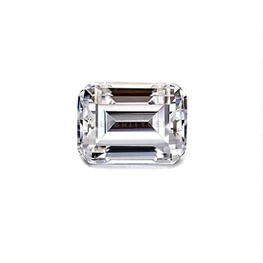 

3carat VVS colorless loose stone wholesale synthetic white diamond emerald cut moissanite