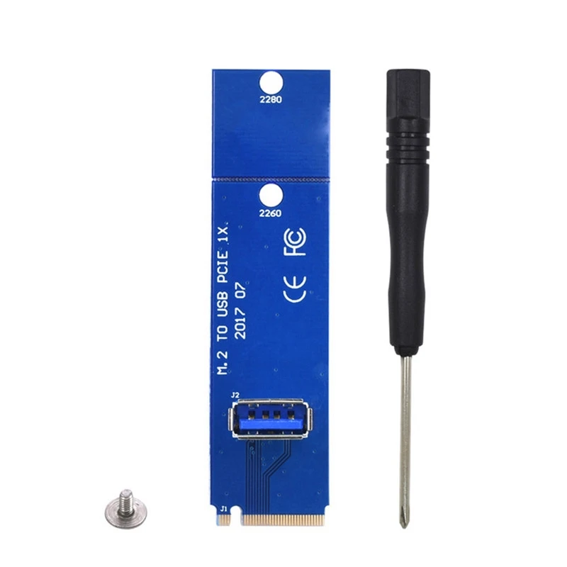 

NGFF M.2 to USB 3.0 Card Adapter M2 M Key to USB3.0 For PCIe PCI-E Riser Card for Miner Mining