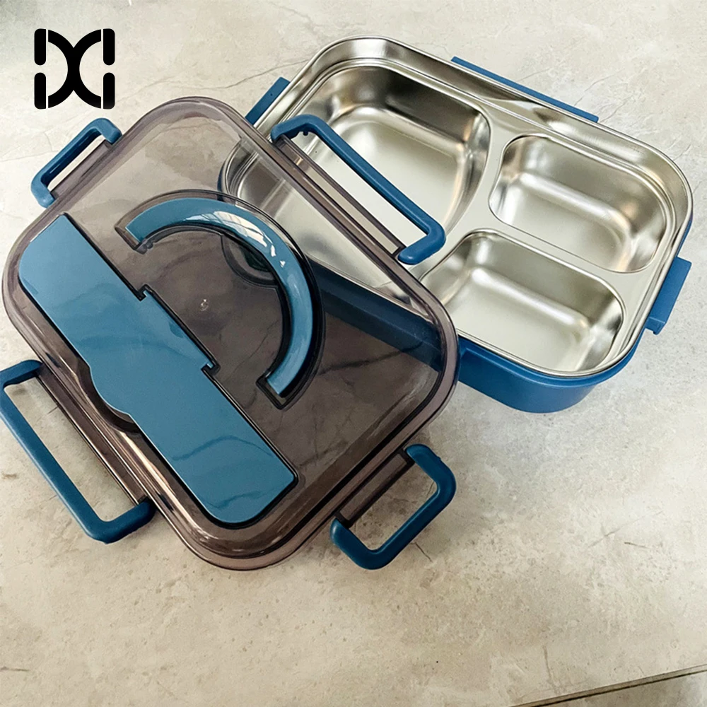 

Thermal insulation and large capacity lunch box Household microwave heating stainless steel lunch box Lunch box kids, Picture