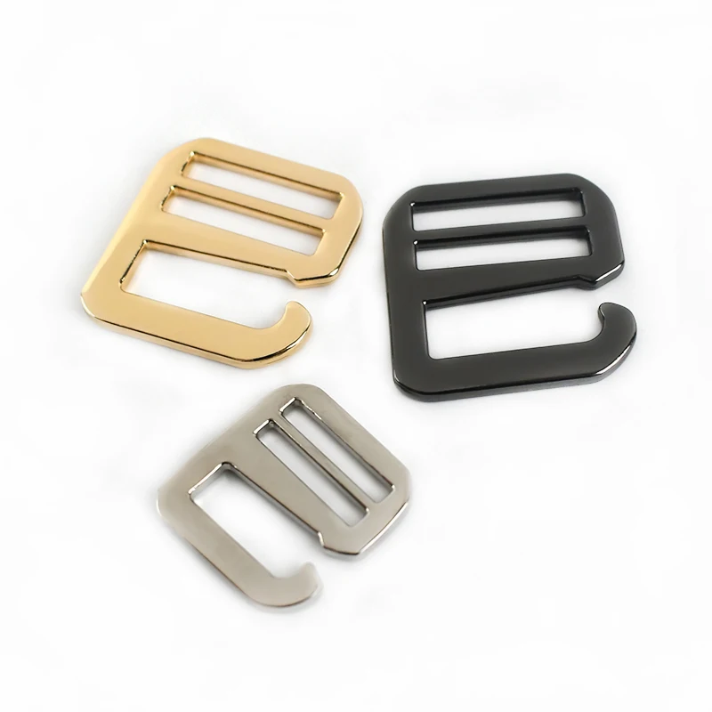 

Meetee BF754 20/26/32mm Zinc Alloy Flat G Hook Buckle Tri-glide Strap Buckles 6-shaped Handbag Adjustable Slider Buckle Hardware