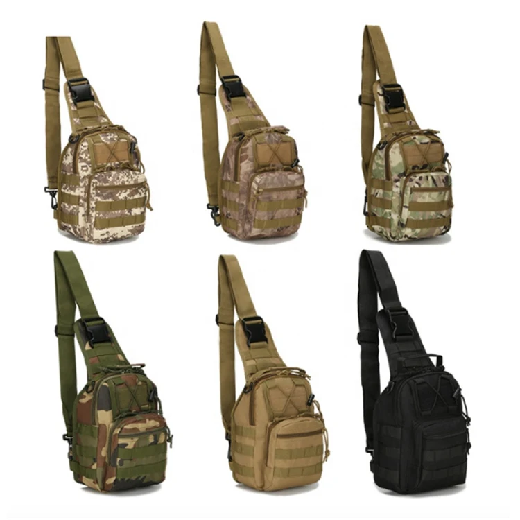 

Osgoodway2 Small Tactical Sling Bag Pack Military Rover Shoulder Sling Backpack Molle Assault Range Bag, 8color options